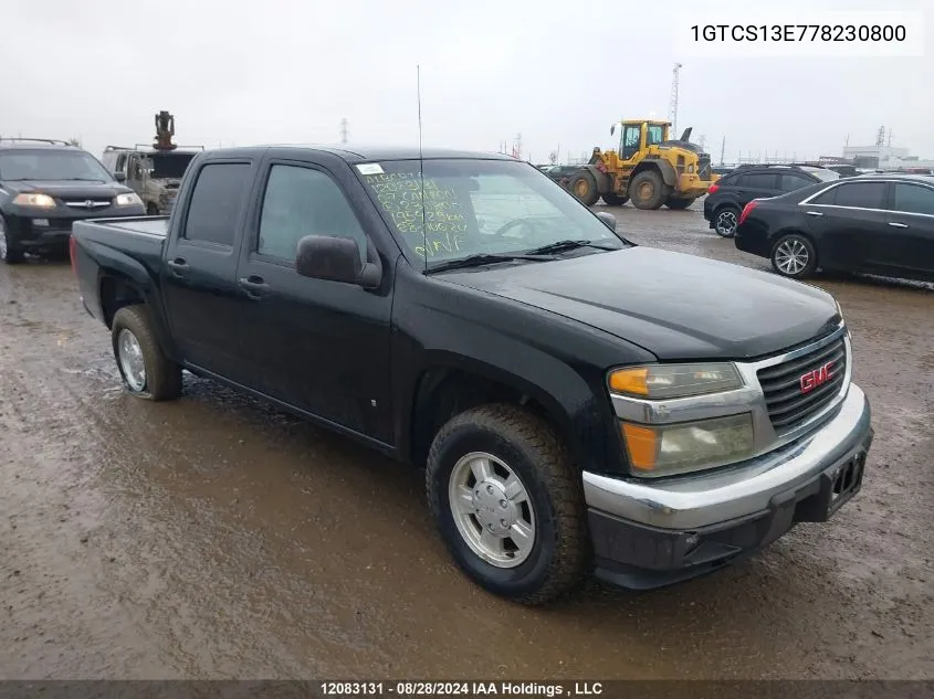 1GTCS13E778230800 2007 GMC Canyon