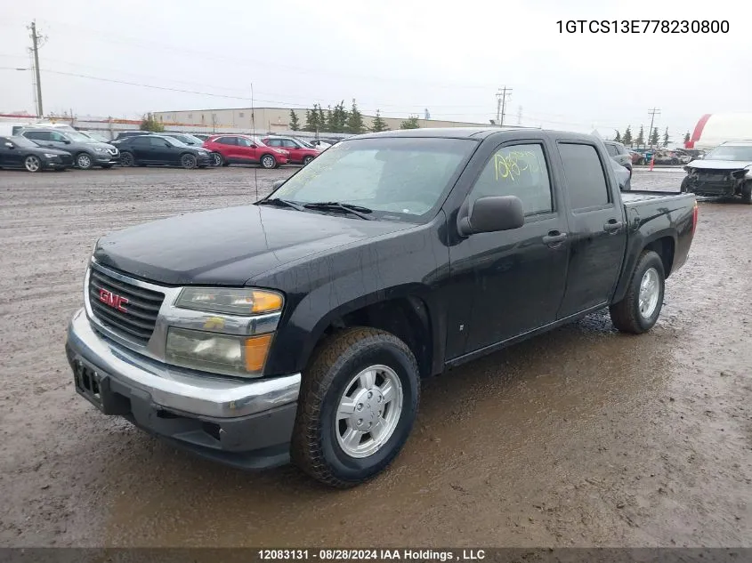 1GTCS13E778230800 2007 GMC Canyon