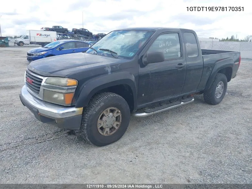 1GTDT19E978170351 2007 GMC Canyon