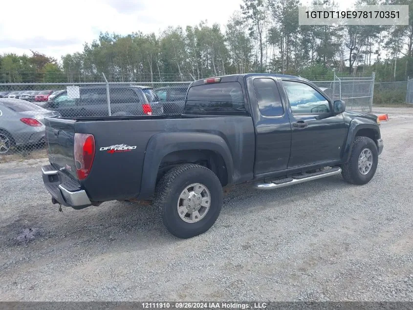 1GTDT19E978170351 2007 GMC Canyon