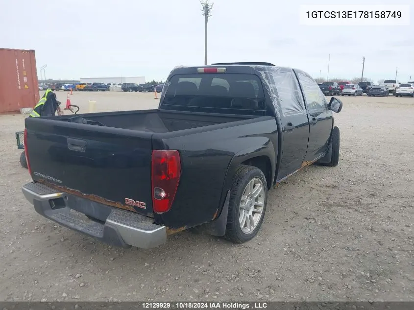 2007 GMC Canyon VIN: 1GTCS13E178158749 Lot: 12129929