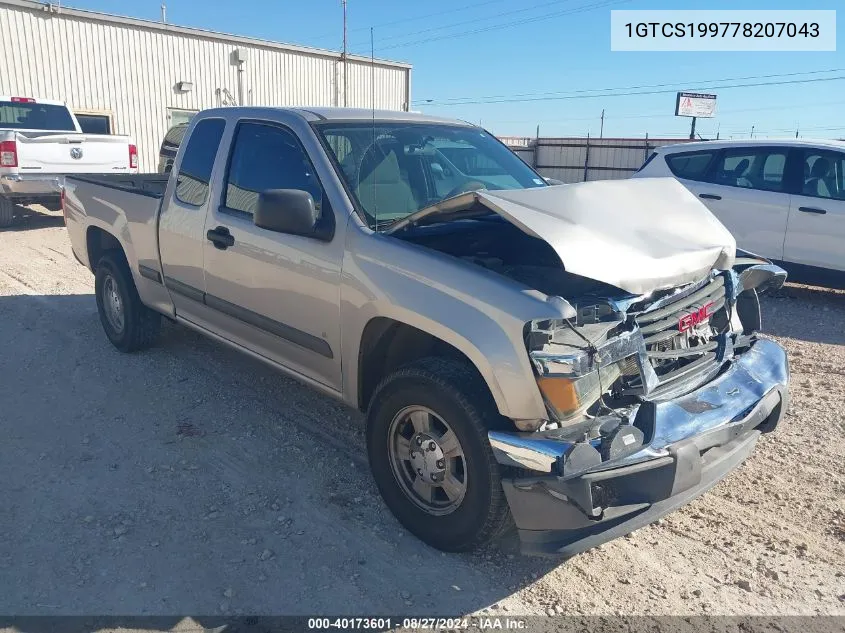 2007 GMC Canyon Sl VIN: 1GTCS199778207043 Lot: 40173601