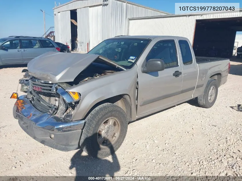 2007 GMC Canyon Sl VIN: 1GTCS199778207043 Lot: 40173601