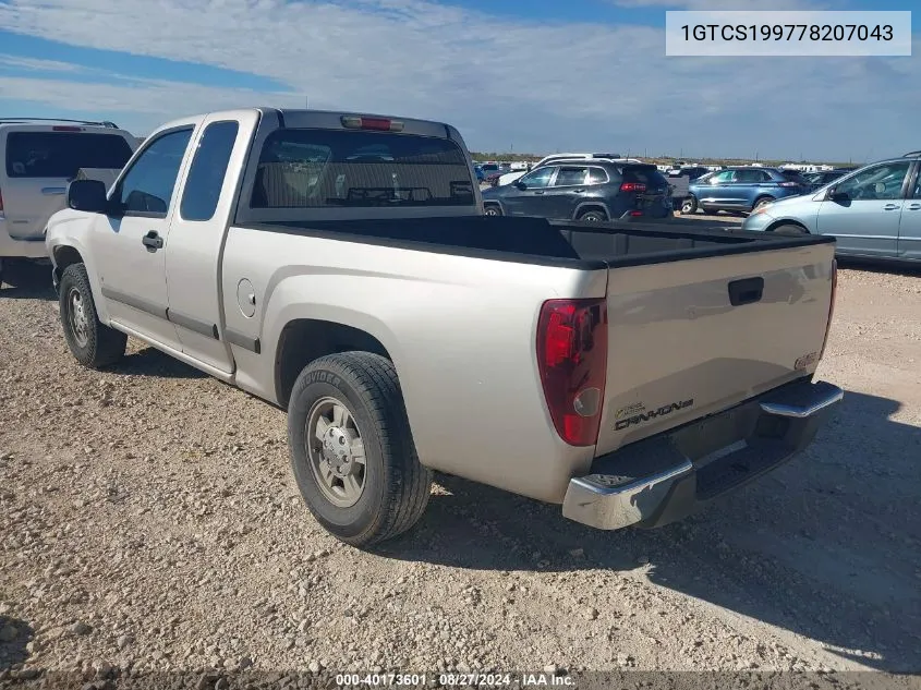 2007 GMC Canyon Sl VIN: 1GTCS199778207043 Lot: 40173601