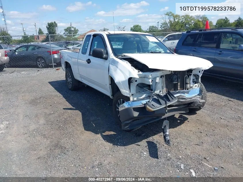 2007 GMC Canyon Work Truck VIN: 1GTDT199578233786 Lot: 40272967