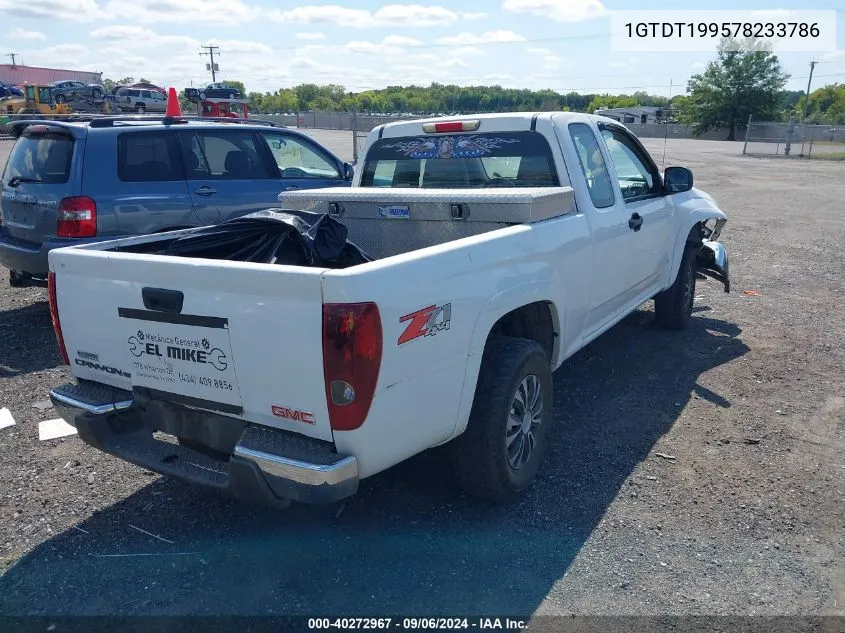 2007 GMC Canyon Work Truck VIN: 1GTDT199578233786 Lot: 40272967