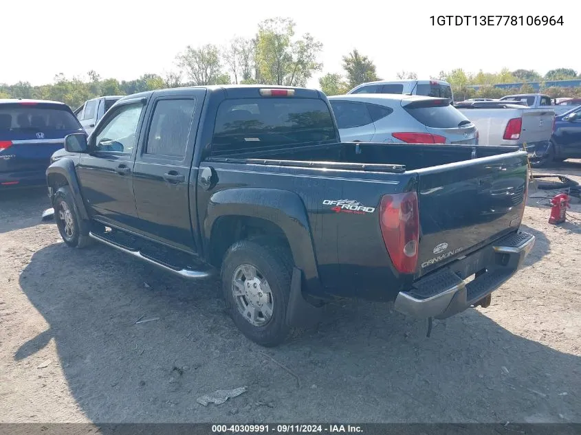 1GTDT13E778106964 2007 GMC Canyon