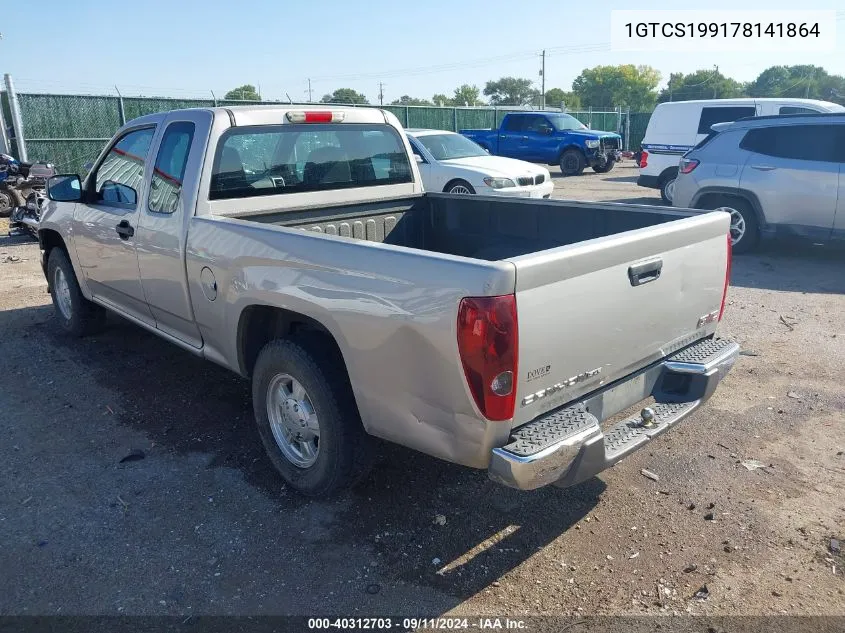 2007 GMC Canyon Sle1 VIN: 1GTCS199178141864 Lot: 40312703