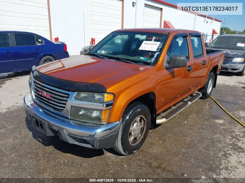 1GTCS13E178234017 2007 GMC Canyon Sle1