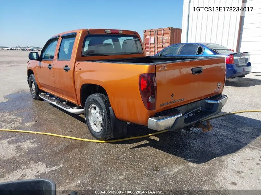 1GTCS13E178234017 2007 GMC Canyon Sle1