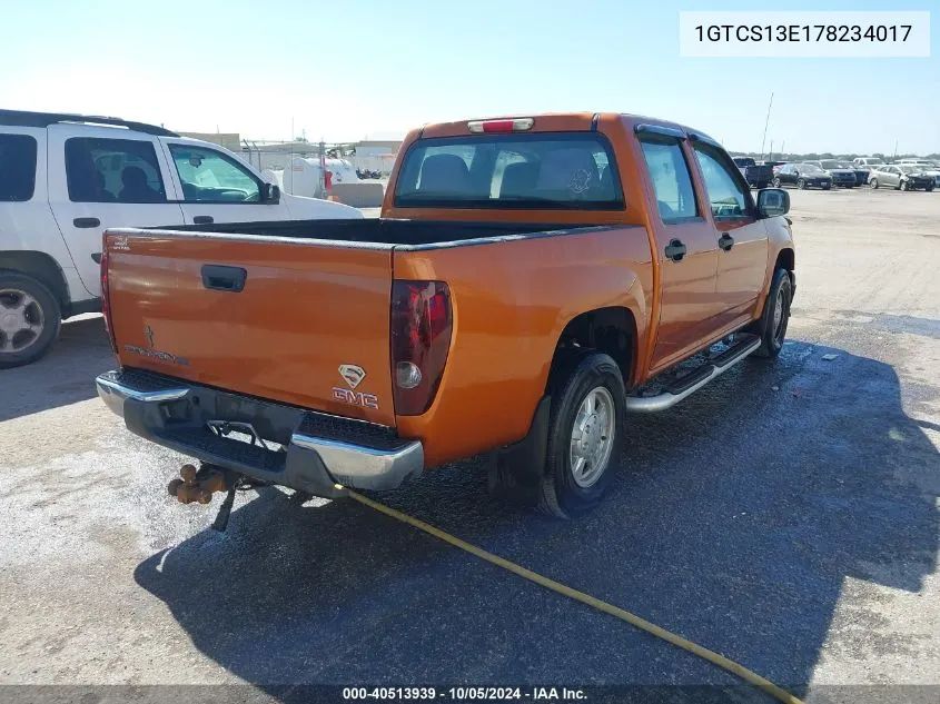 1GTCS13E178234017 2007 GMC Canyon Sle1