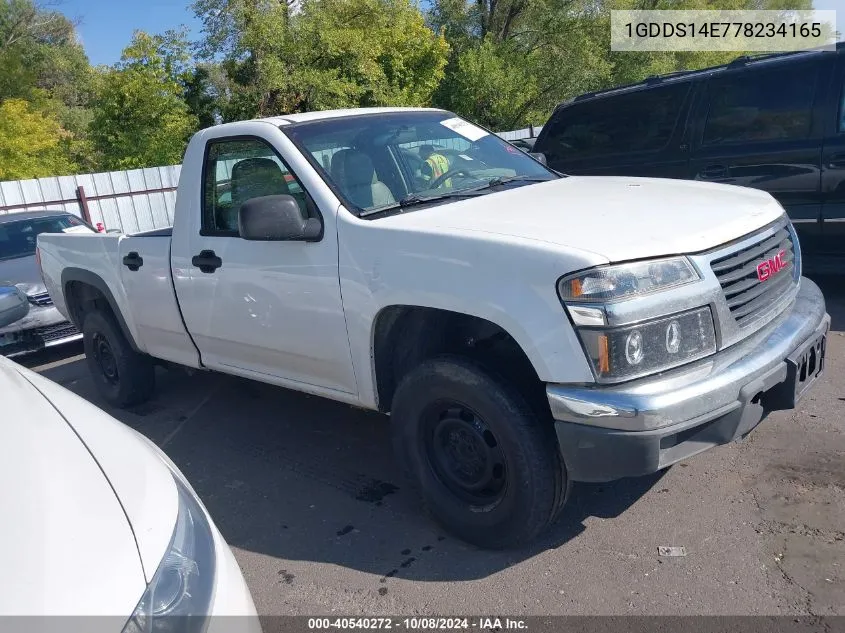 2007 GMC Canyon Work Truck VIN: 1GDDS14E778234165 Lot: 40540272