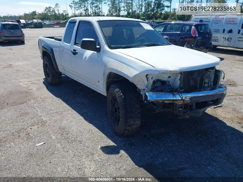 2007 GMC Canyon Sle1 VIN: 1GTCS19E278235863 Lot: 40606001