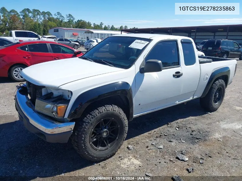 2007 GMC Canyon Sle1 VIN: 1GTCS19E278235863 Lot: 40606001