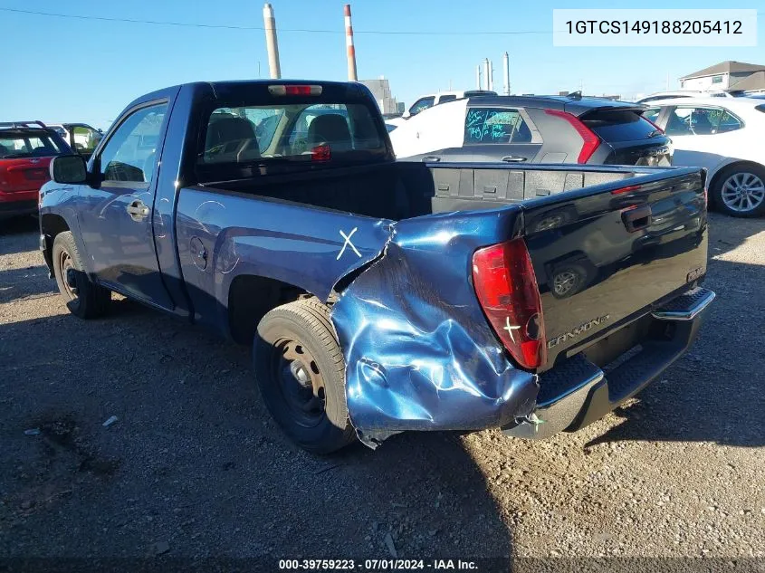 1GTCS149188205412 2008 GMC Canyon Yc1