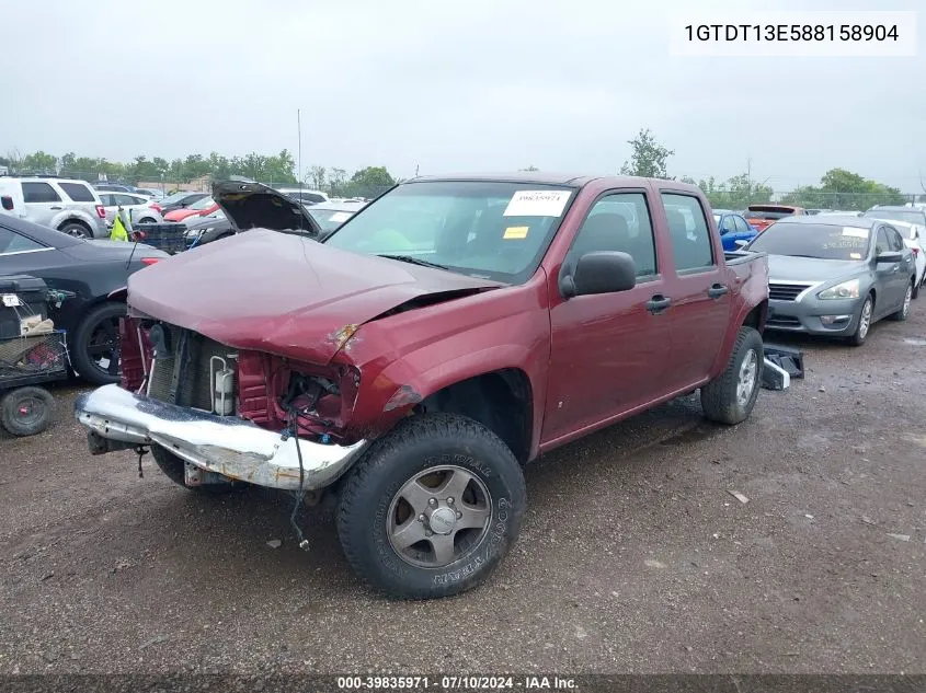 2008 GMC Canyon Sle1 VIN: 1GTDT13E588158904 Lot: 39835971