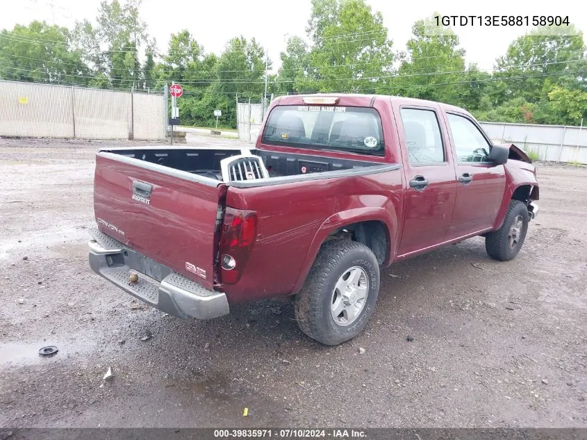 2008 GMC Canyon Sle1 VIN: 1GTDT13E588158904 Lot: 39835971