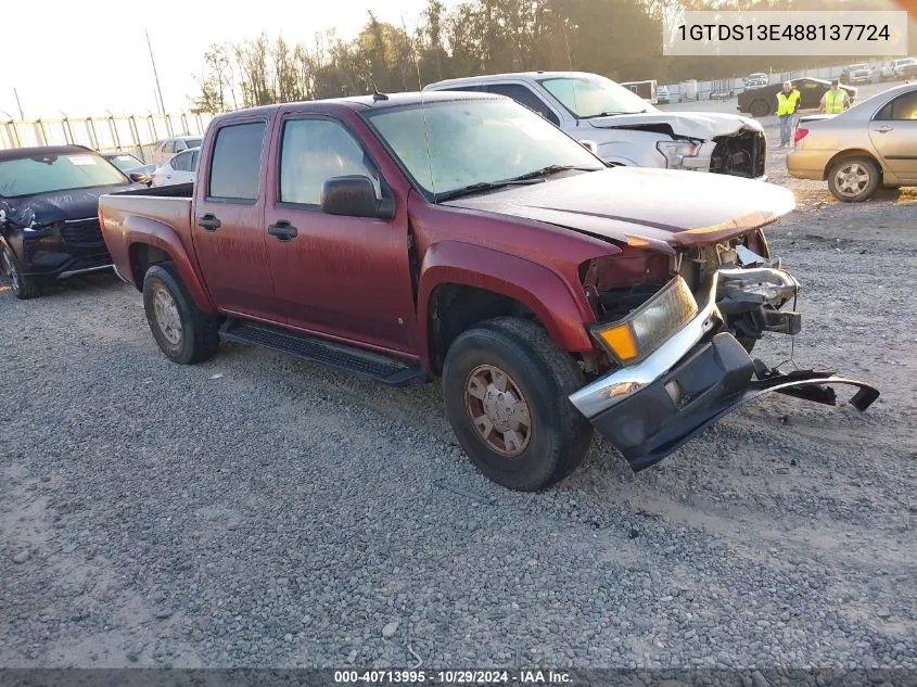 2008 GMC Canyon Slt VIN: 1GTDS13E488137724 Lot: 40713995