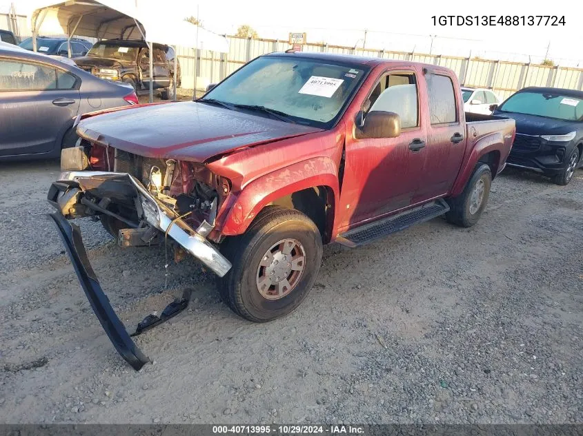 2008 GMC Canyon Slt VIN: 1GTDS13E488137724 Lot: 40713995