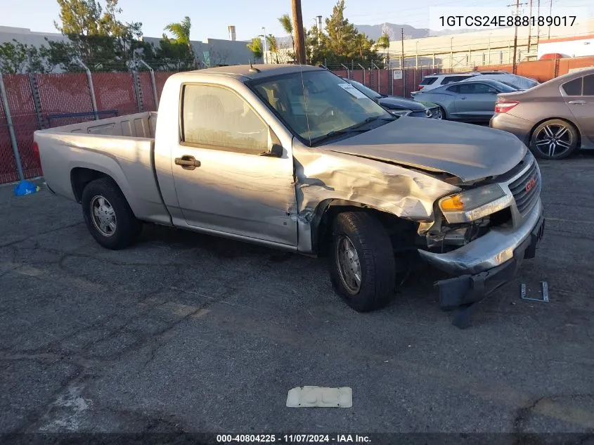 2008 GMC Canyon Sl VIN: 1GTCS24E888189017 Lot: 40804225