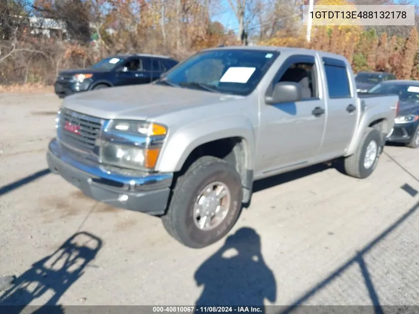 2008 GMC Canyon Sle2 VIN: 1GTDT13E488132178 Lot: 40810067