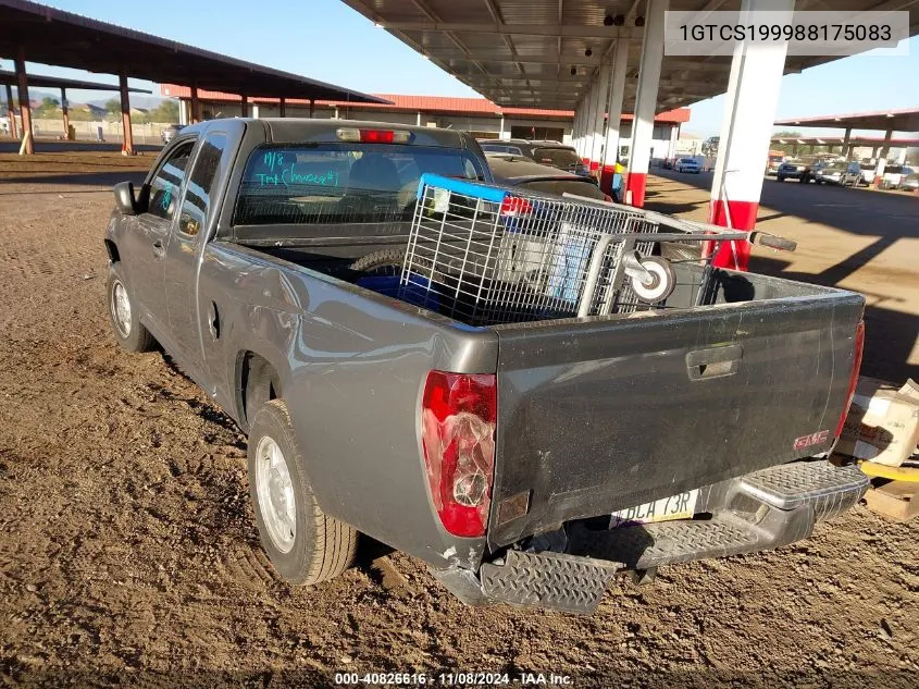 2008 GMC Canyon Sl VIN: 1GTCS199988175083 Lot: 40826616