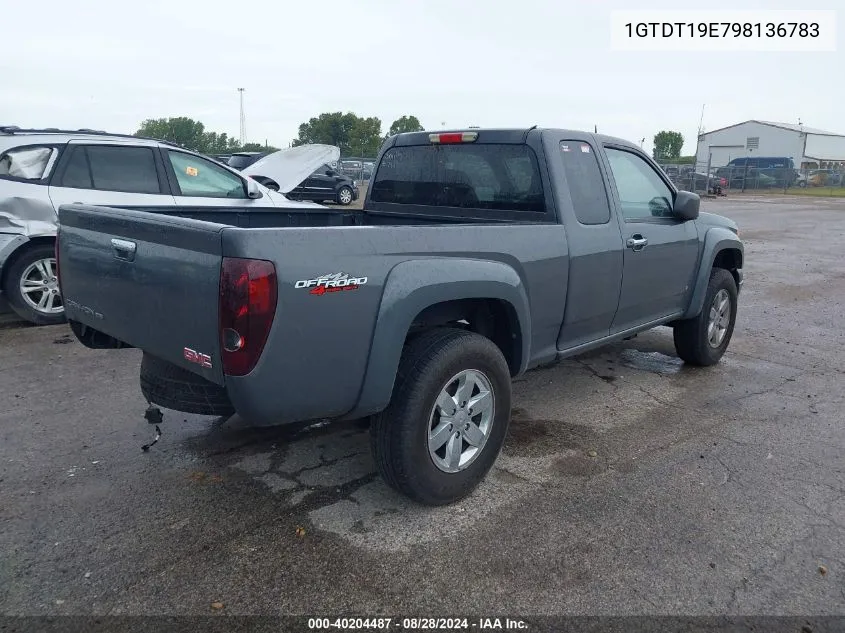 2009 GMC Canyon Sle1 VIN: 1GTDT19E798136783 Lot: 40204487