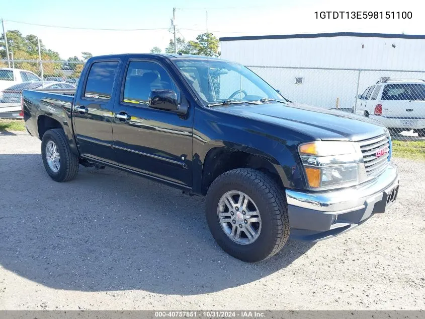 2009 GMC Canyon Sle1 VIN: 1GTDT13E598151100 Lot: 40757851