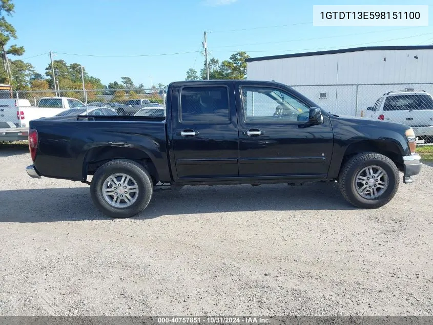 2009 GMC Canyon Sle1 VIN: 1GTDT13E598151100 Lot: 40757851