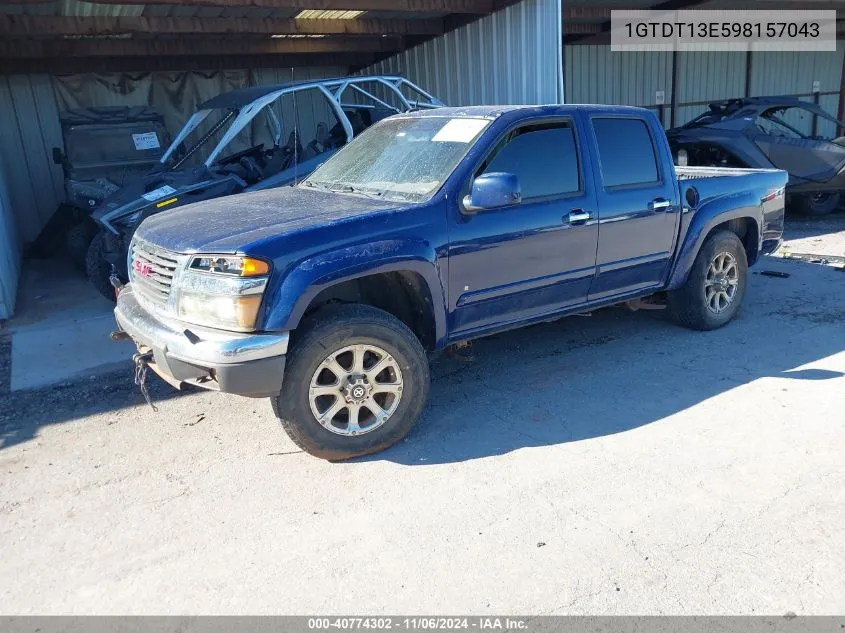 2009 GMC Canyon Sle1 VIN: 1GTDT13E598157043 Lot: 40774302