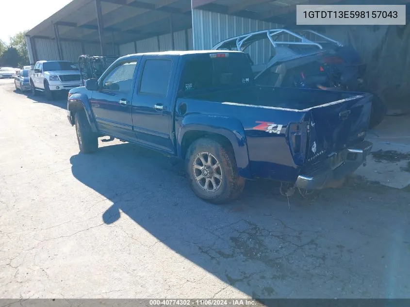 2009 GMC Canyon Sle1 VIN: 1GTDT13E598157043 Lot: 40774302