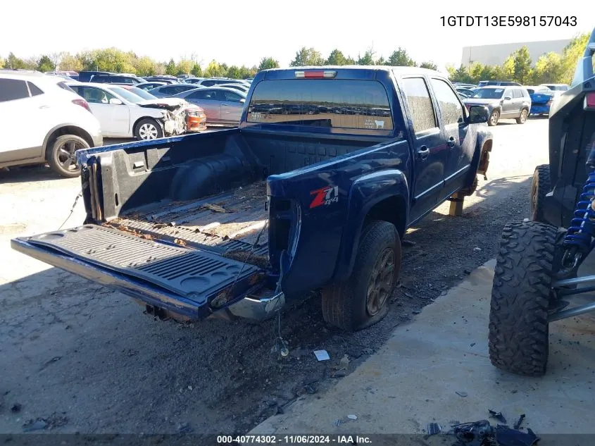 2009 GMC Canyon Sle1 VIN: 1GTDT13E598157043 Lot: 40774302