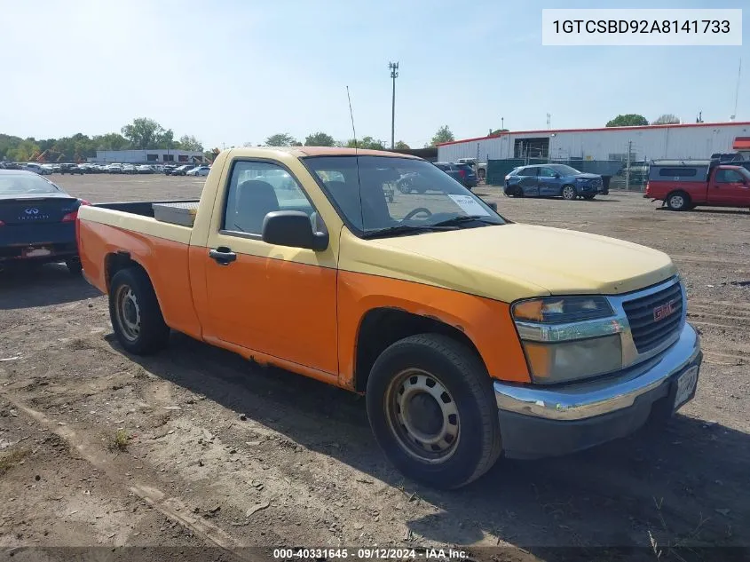 2010 GMC Canyon Work Truck VIN: 1GTCSBD92A8141733 Lot: 40331645