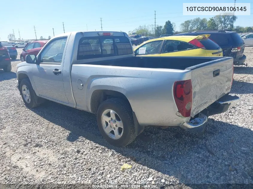 2010 GMC Canyon Sle VIN: 1GTCSCD90A8106145 Lot: 40524918