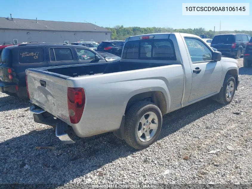 2010 GMC Canyon Sle VIN: 1GTCSCD90A8106145 Lot: 40524918