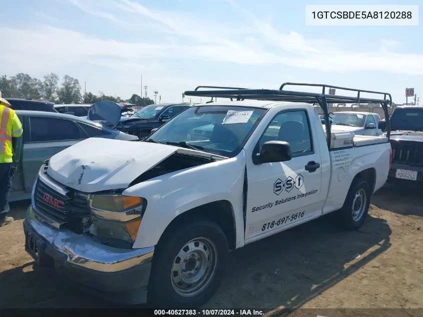 2010 GMC Canyon VIN: 1GTCSBDE5A8120288 Lot: 40527383