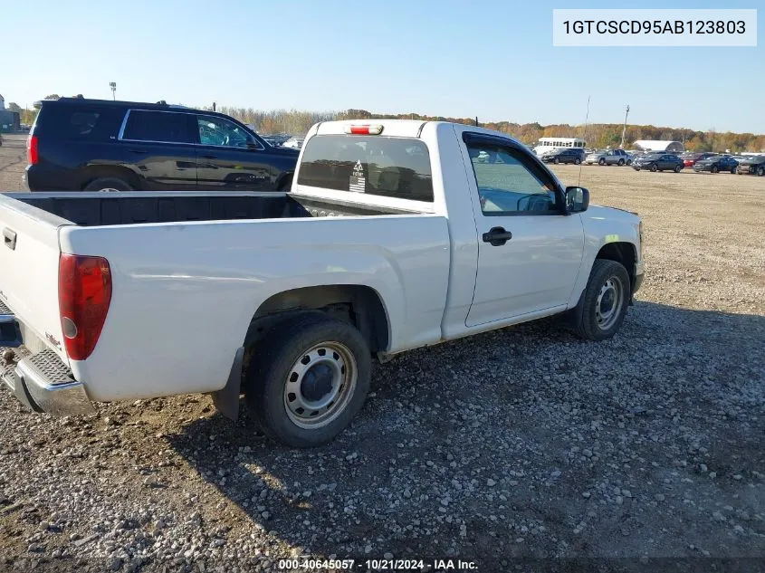 2010 GMC Canyon Sle VIN: 1GTCSCD95AB123803 Lot: 40645057