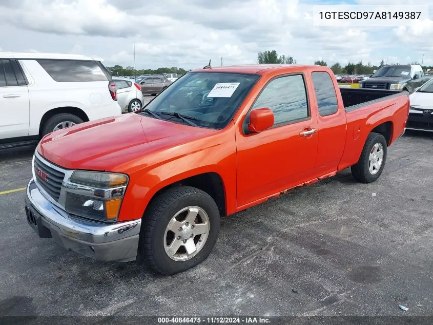 2010 GMC Canyon Sle1 VIN: 1GTESCD97A8149387 Lot: 40846475