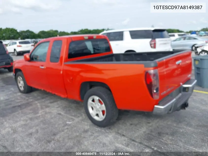 2010 GMC Canyon Sle1 VIN: 1GTESCD97A8149387 Lot: 40846475