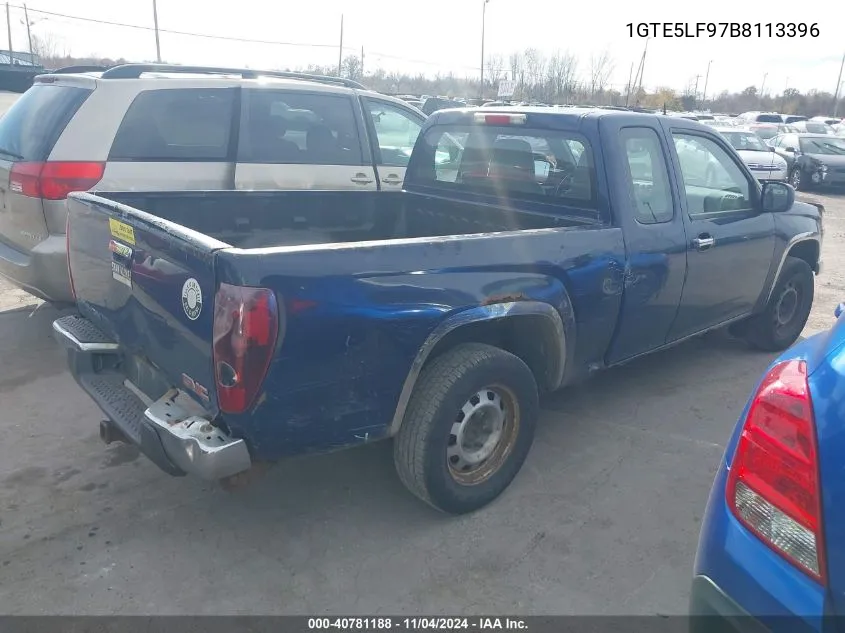 2011 GMC Canyon Work Truck VIN: 1GTE5LF97B8113396 Lot: 40781188