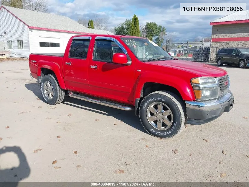 2011 GMC Canyon Slt VIN: 1GTH6NFPXB8108066 Lot: 40804019