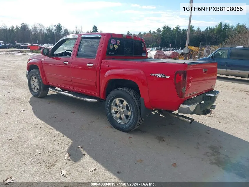 2011 GMC Canyon Slt VIN: 1GTH6NFPXB8108066 Lot: 40804019