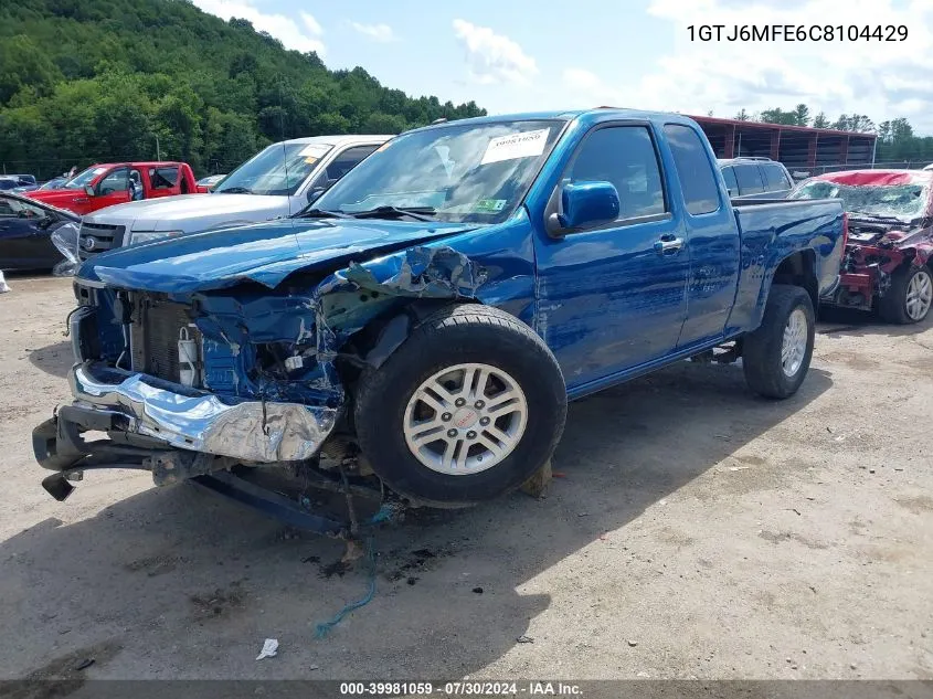 2012 GMC Canyon Sle1 VIN: 1GTJ6MFE6C8104429 Lot: 39981059