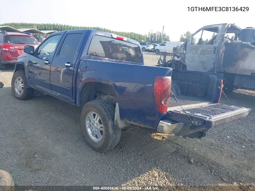 2012 GMC Canyon Sle VIN: 1GTH6MFE3C8136429 Lot: 40055636