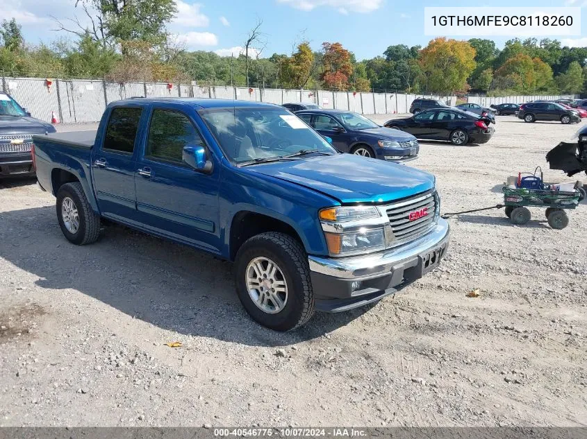 2012 GMC Canyon Sle1 VIN: 1GTH6MFE9C8118260 Lot: 40546775