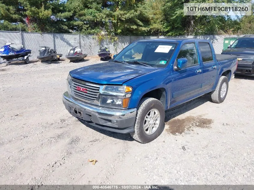 2012 GMC Canyon Sle1 VIN: 1GTH6MFE9C8118260 Lot: 40546775