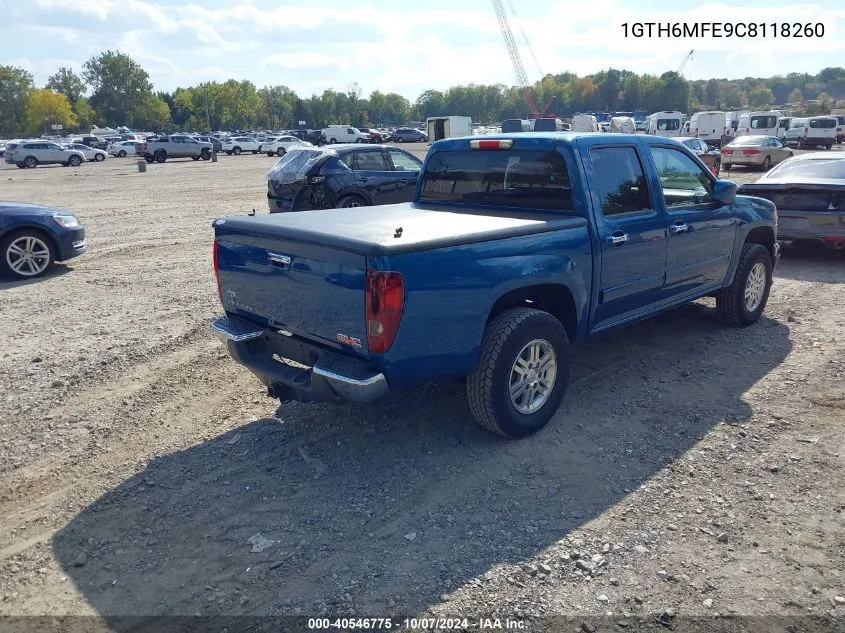 2012 GMC Canyon Sle1 VIN: 1GTH6MFE9C8118260 Lot: 40546775