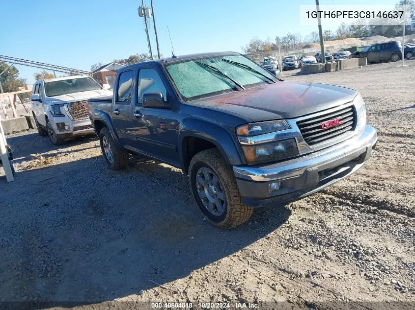 2012 GMC Canyon Sle-2 VIN: 1GTH6PFE3C8146637 Lot: 40604818