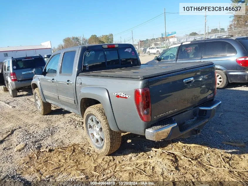 2012 GMC Canyon Sle-2 VIN: 1GTH6PFE3C8146637 Lot: 40604818