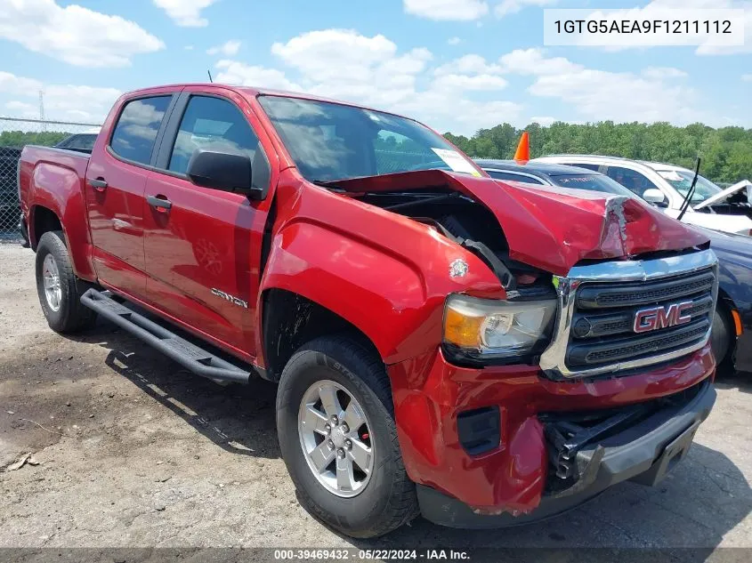 2015 GMC Canyon VIN: 1GTG5AEA9F1211112 Lot: 39469432